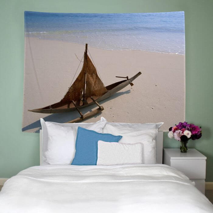 Wandbehang "Stranded Boat"