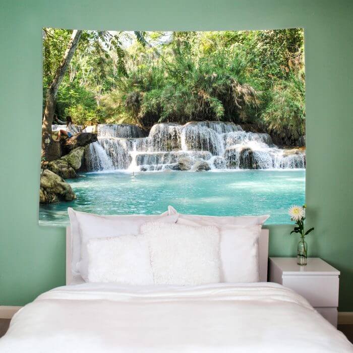 Wandbehang ''Kuang Si Falls In Laos (M.2)''