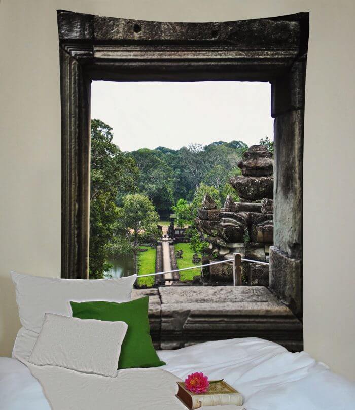 Wandbehang ''Temple View Angkor Wat''