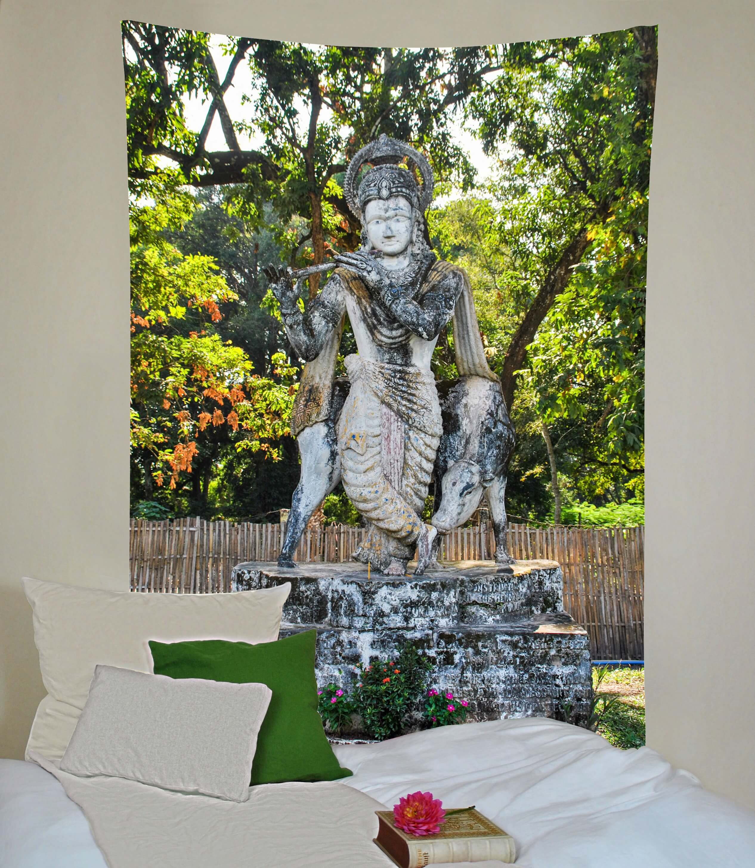 Wandbehang ''Buddha Park In Vientiane''